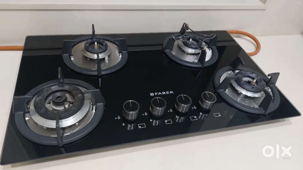 Faber 4 Burners Cooktop (Automatic)  Under Warranty & Free Servicing