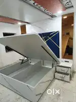 Wooden hydraulic bed cot available factory direct