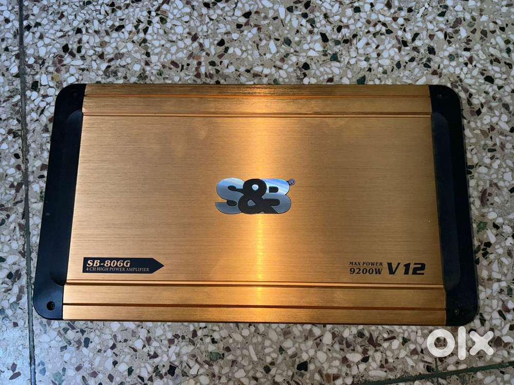 S&B 4 channel amplifier S&B-806G