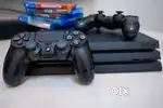 Ps 4, 1TB  with all accessories and gaming cd