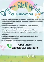 Looking for daycare staff