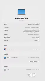 apple MacBook Pro I9/64gb/1TB