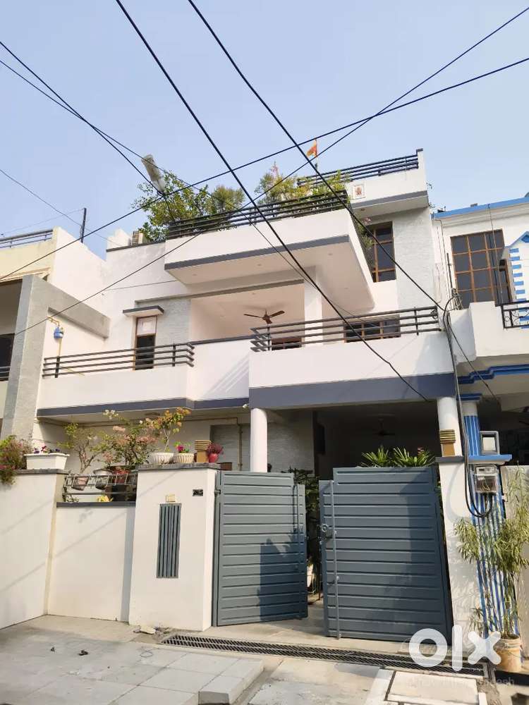 2 bhk semi furnished house for family.