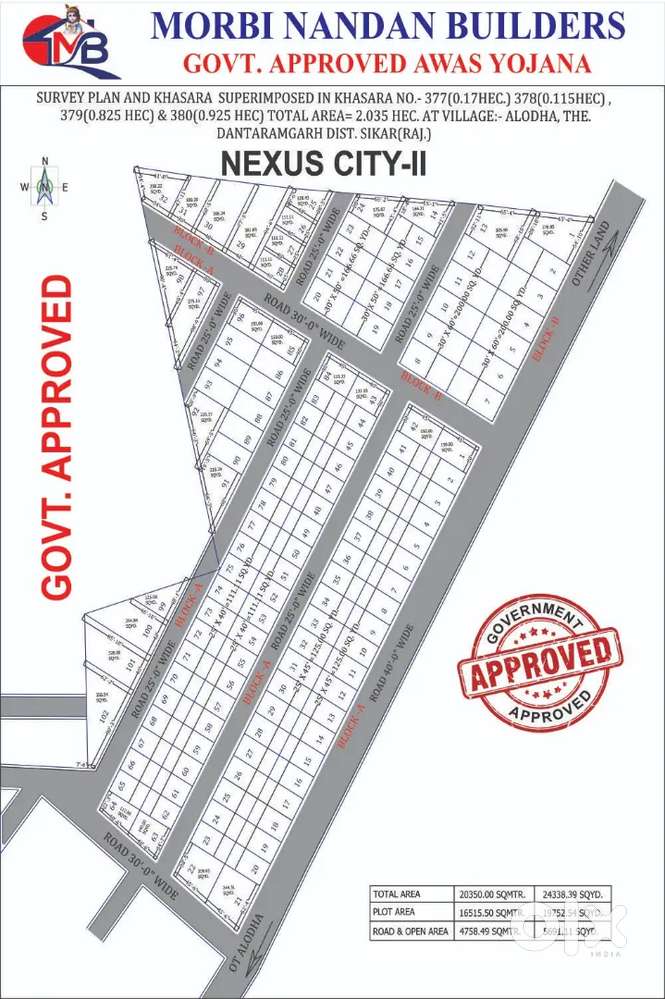 Khatu shyam ji me plot prime location