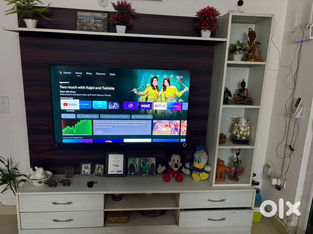 Tv unit 55 to 65 incc wooden