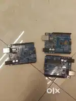 Arduino Uno ,Motor driver ,LCD display, and lots of sensors and keypad