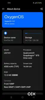 One plus 9R 12gb/256gb