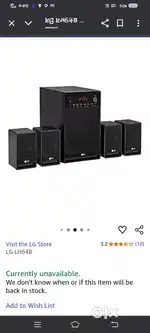 LG Home theatre nice condition no repair