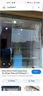 Shop glass display linth 90 broad 60
