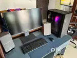 High-end PC + 27” QHD professional model  1 year old  ₹1,30,000