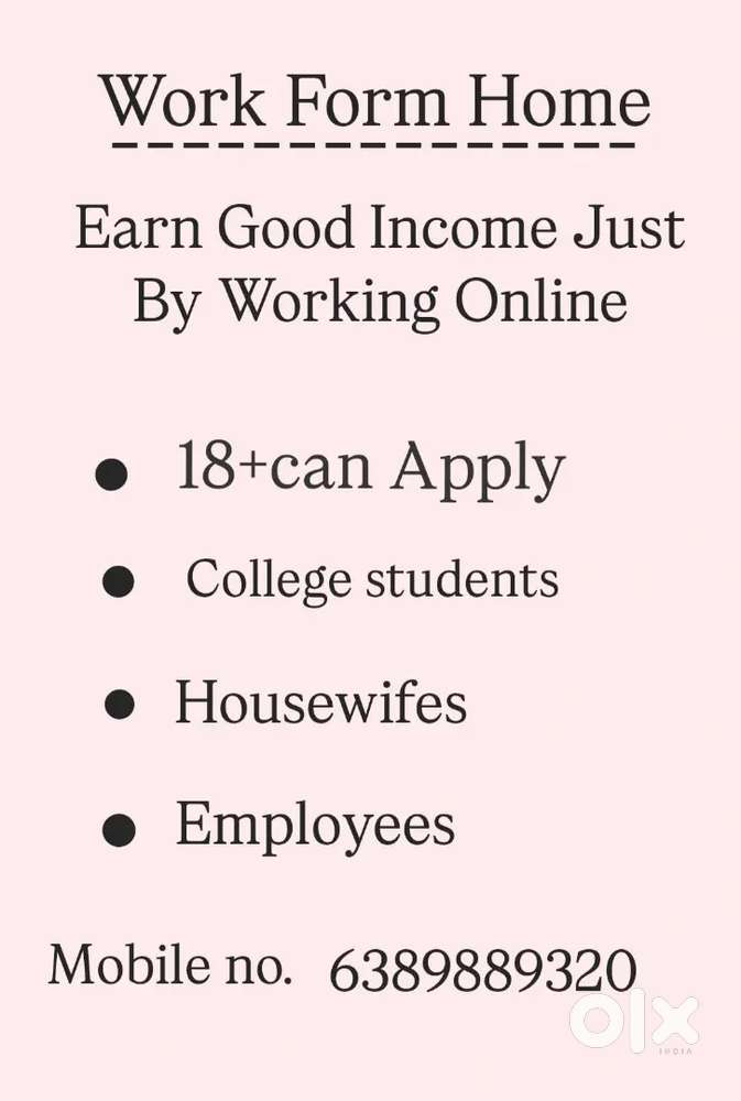 Online work opportunity