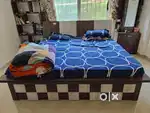 King size bed head and bottom storage and dressing table