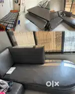 L Shape Sofa Set , 3x6 single bed with mattress and 3x2 computer table