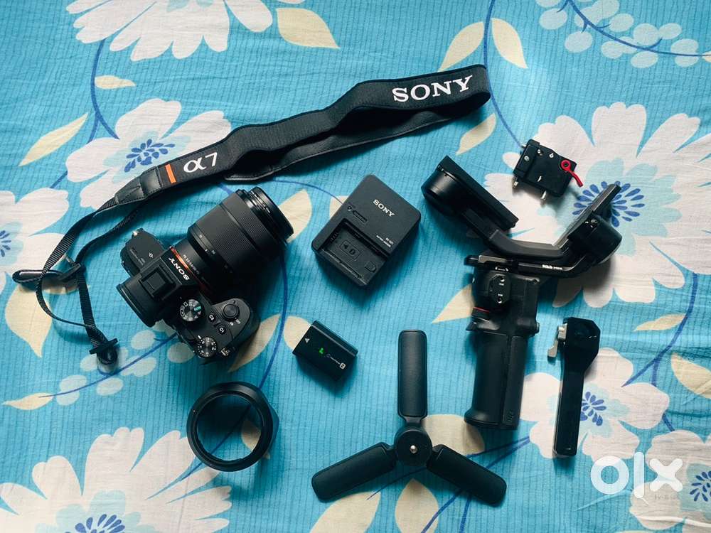 Sony Camera a7m3 with Lens, and DJI RS3 mini Gimbal, Fully Packed.
