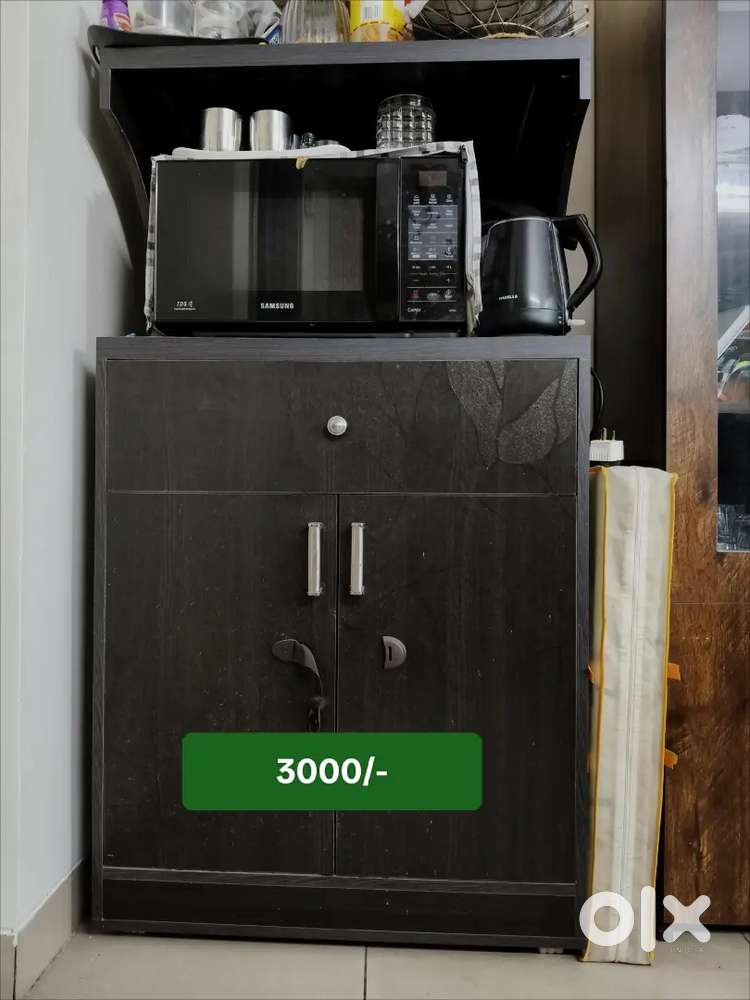 Oven stand with crockery unit storage & Study/work chair