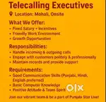 Reuired Tele Callers For MNC