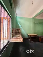 Double room with attached bathroom for bachelors