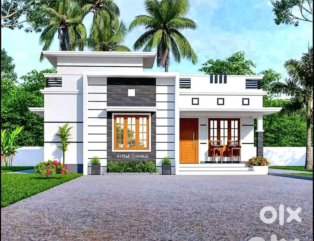 House near Cherthala Court Junction 1 km