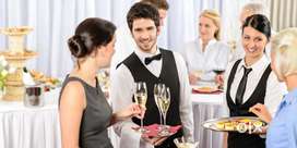 Waiter helper job rahana khana free