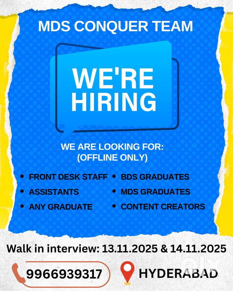 MDS Conquer Team – We’re Hiring (Offline Only)