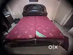 Bed with mattress