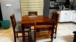 Queen size bed and dinning table
