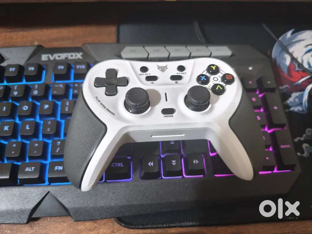 gaming keyboard, mouse, controller, cooling pad and mouse pad