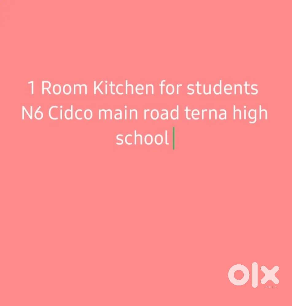 1 room kitchen N6 cidco terna high school main road