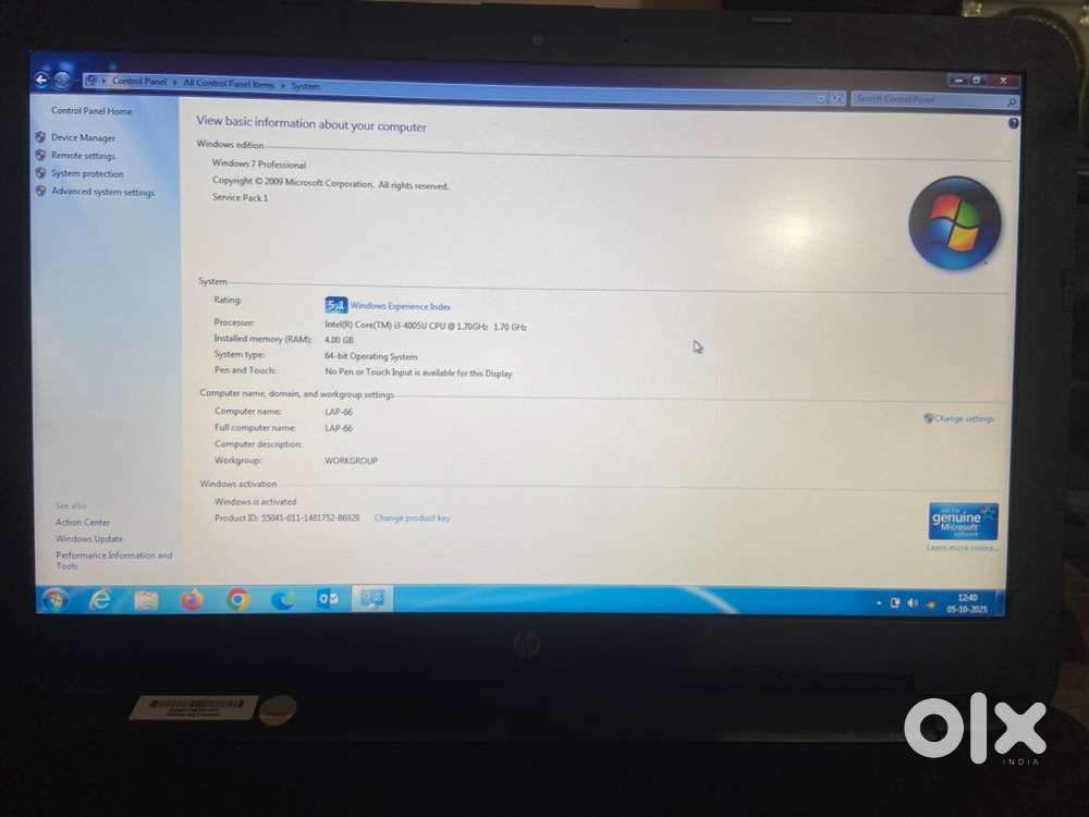 HP notebook