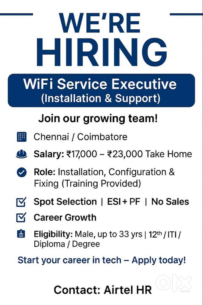 JOB OPENINGS  AIRTEL ( 10TH,12TH,ANYDEGREE )