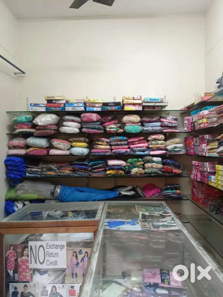 Shivam fashions , ladies readymade shop for sale with clothes & furnit