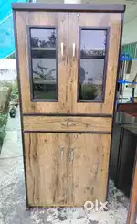 Wooden bookshelf cum cupboard 66 inch new unused available