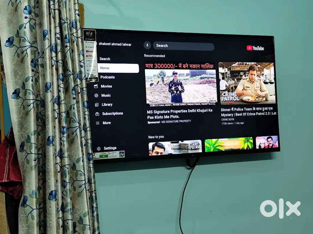 Smart led tv 43 inch 1 year warranty