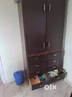 Strong  beautiful Wooden cupboard with brown sunmica