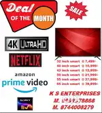 50 INCH 4K UHD SMART LED WITH VOICE COMMAND REMOTE @ 21999/-