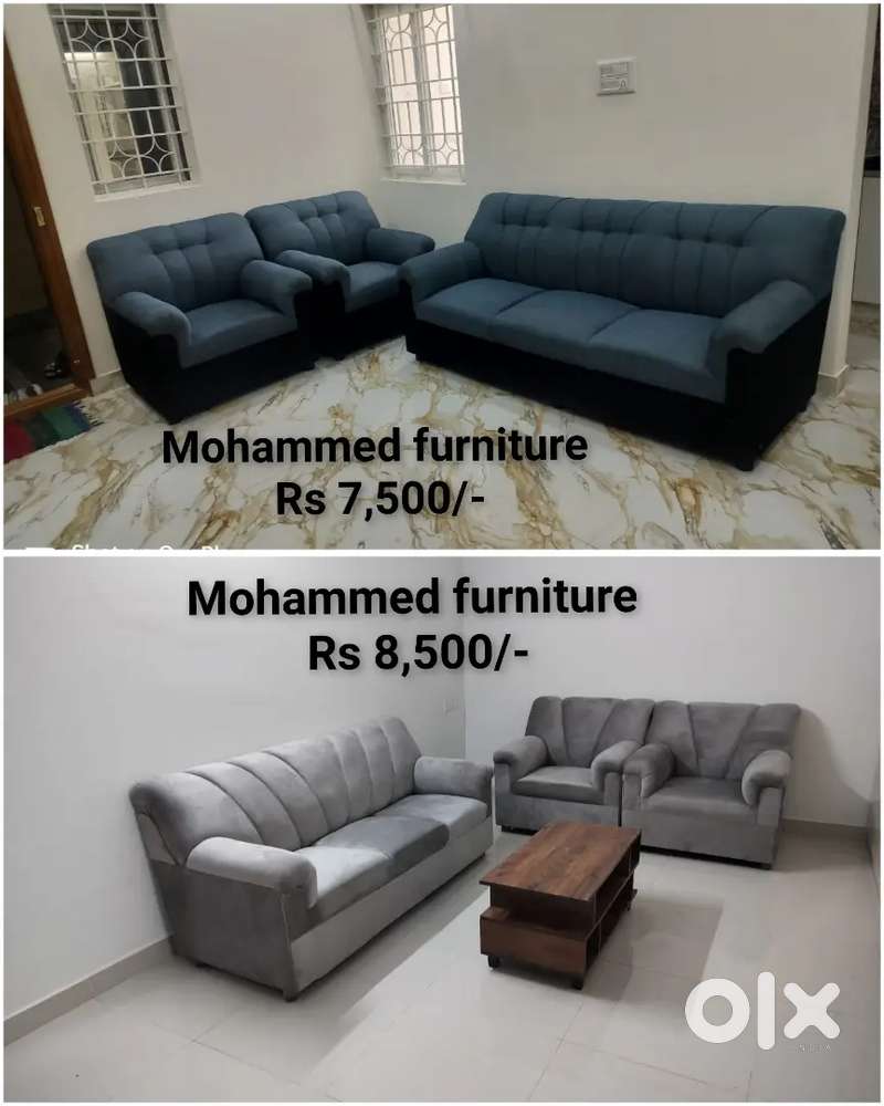 Stylish 3+1+1 Sofa Set  Velvet & Moshi Fabric  ₹7,500 Offer