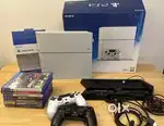Sony PlayStation 4 Slim 500GB Console Glacier White 2 controllers