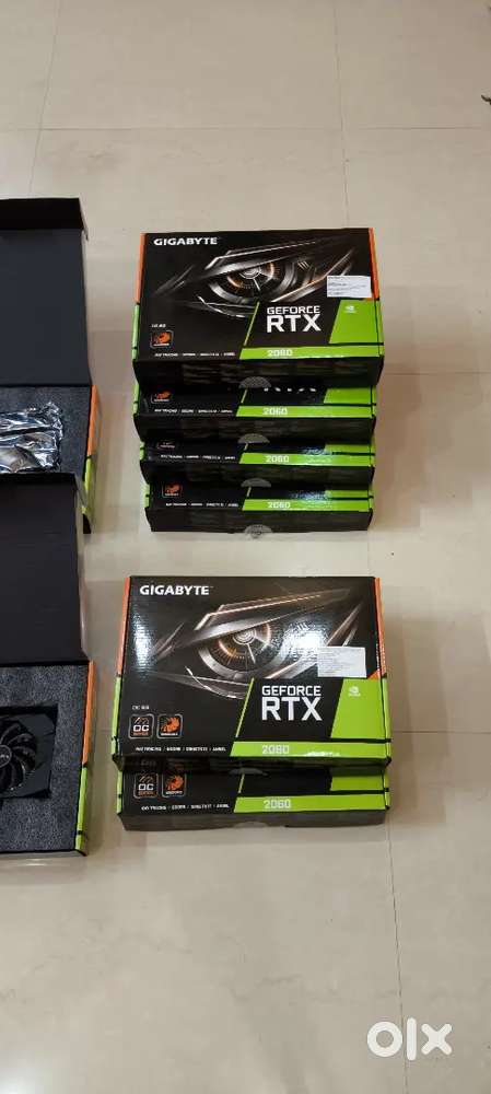 Graphics cards and other accessories box opened not used