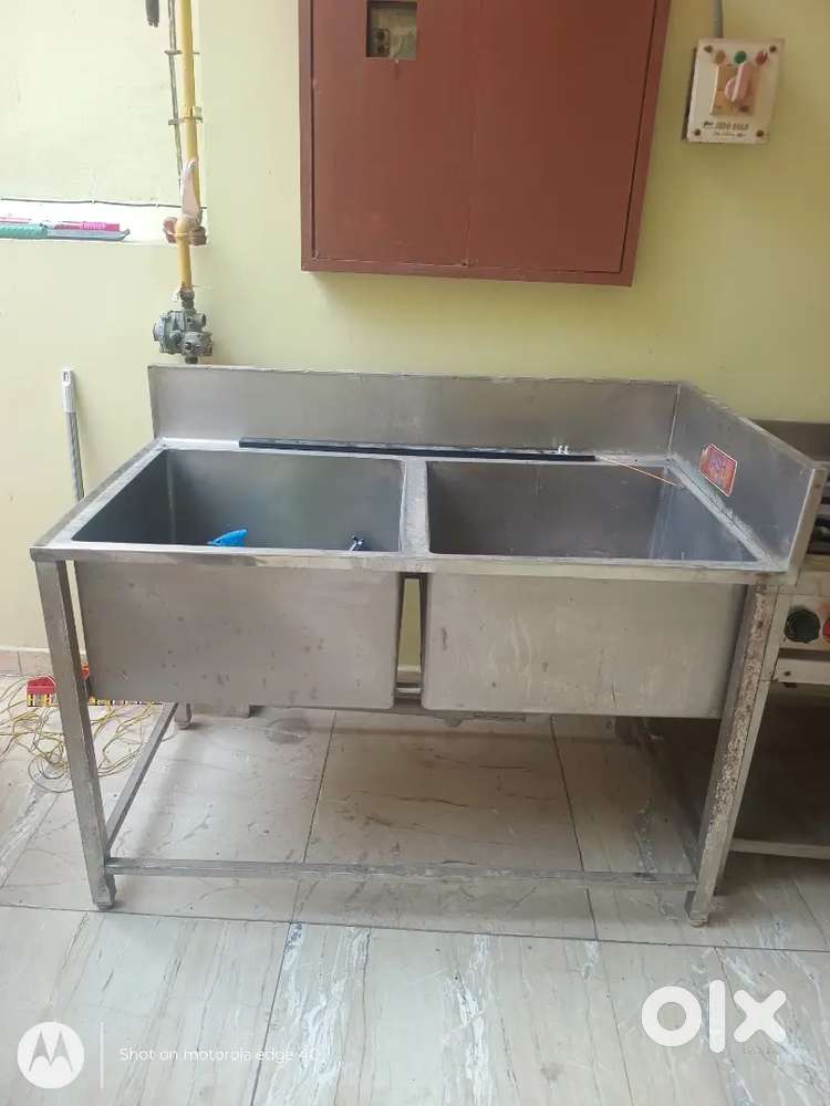 Sink , Four burner stove , dosa stove