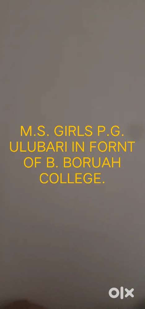 Girls P.G. warden. Only for girls and women.
