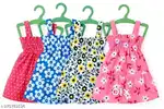 BABY GIRLS COTTON FROCKS AND DRESSES SET OF4