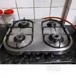 Sunflame 4 burner stainless steel stove