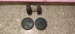 Dumbbell and weights