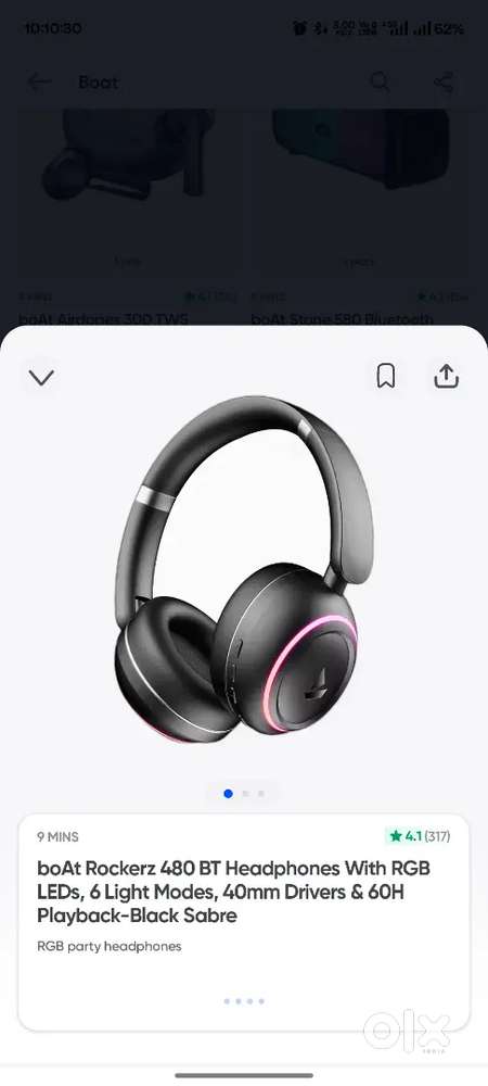 Boat rockerz 480 headphones  good condition