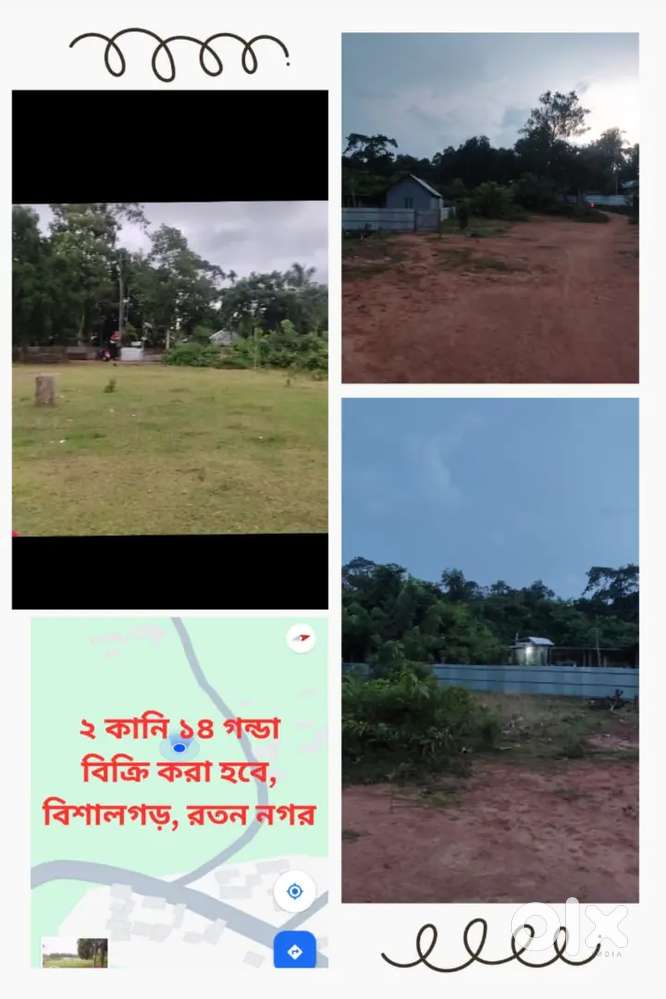 Bishalgarh Ratannagar Ramthakur assram er passe jaiga bikri kora hobe