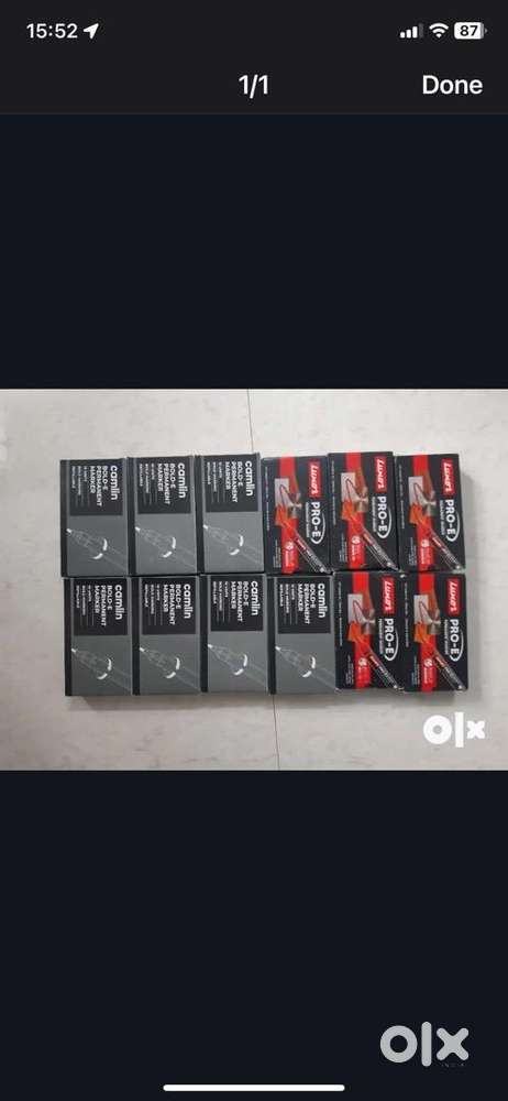 Brand new Camlin and Luxor permanent marker pens-12 Boxes-Rs.1500 only