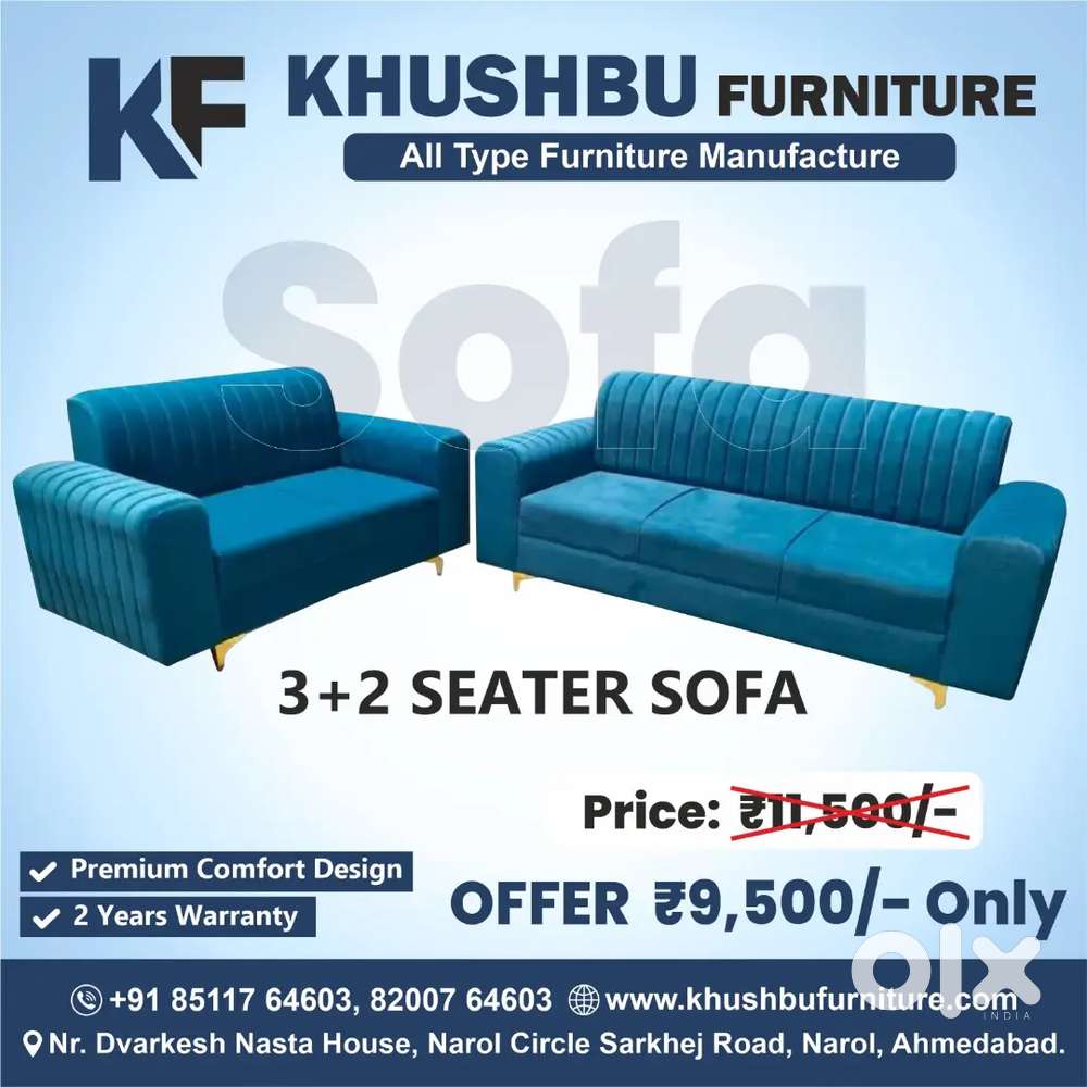Brand new 3+2 sofa set