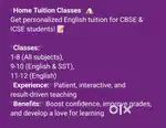 Home Tuition with Personalized Learning