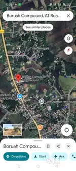 Moran with assam type house residential plot of land 3 katha 50 Lakhs