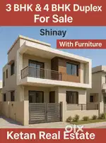 3 BHK Duplex & 4 BHK Duplex For Sale Shinay With Furniture
